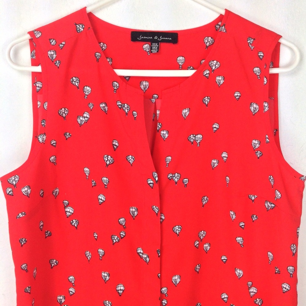 Jasmine and Juliana red sleeveless top - Picture 2 of 8
